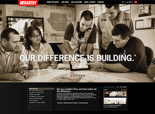 Contractor Web Design Design Example