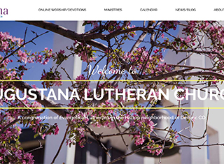 Religious Web Design Design Example