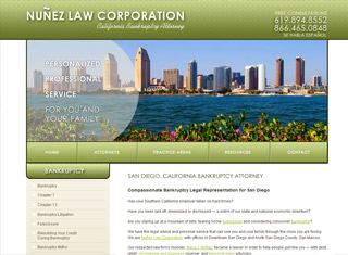 Lawyer Web Design Design Example