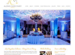 Wedding / Event Web Design Design Example