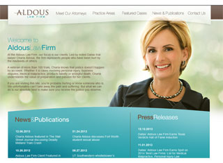 Lawyer Web Design Design Example