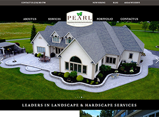 Landscaping Web Design Design Example