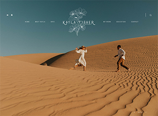 Photography Web Design Design Example