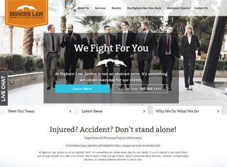 Lawyer Web Design Design Example