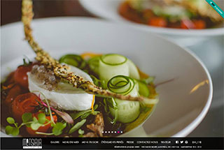 Restaurant Web Design Design Example