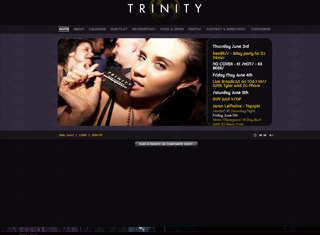 Night Club Web Design Design Example