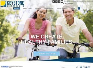 Chiropractor Web Design Design Example