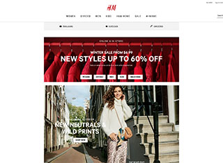 Ecommerce Web Design Design Example