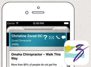 Chiropractor App Development Design Example