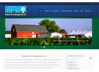 Agriculture Web Design Design Example