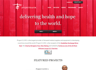 Charity Web Design Design Example