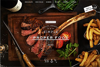 Restaurant Web Design Design Example