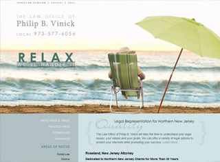 Lawyer Web Design Design Example