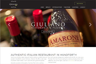 Restaurant Web Design Design Example