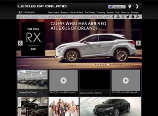 Auto Web Design Design Example