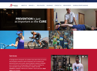 Chiropractor Web Design Design Example