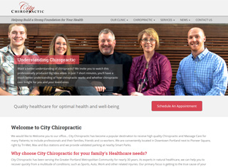 Chiropractor Web Design Design Example