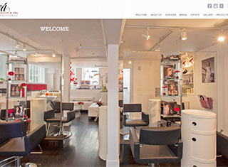 Salon / Spa Web Design Design Example