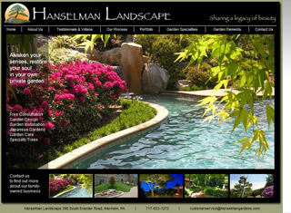 Landscaping Web Design Design Example