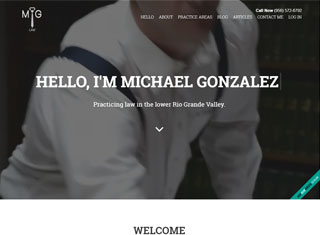 Lawyer Web Design Design Example