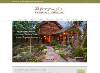 Landscaping Web Design Design Example