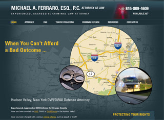 Lawyer Web Design Design Example