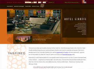 Hotel Web Design Design Example