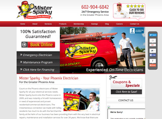 Contractor Web Design Design Example