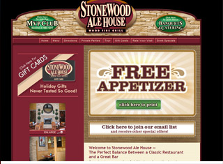 Restaurant Web Design Design Example