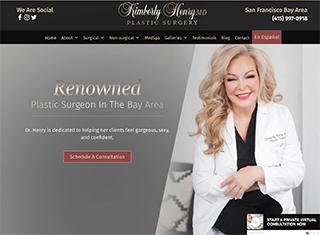 Medical Web Design Design Example