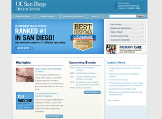 Medical Web Design Design Example
