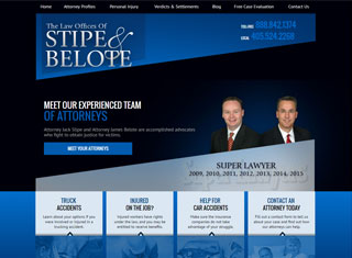 Lawyer Web Design Design Example