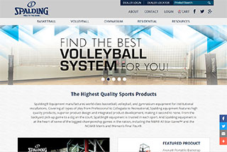 Sports Web Design Design Example