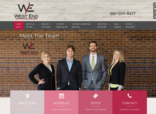 Chiropractor Web Design Design Example