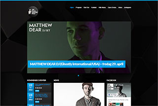 Night Club Web Design Design Example