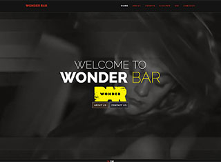 Night Club Web Design Design Example