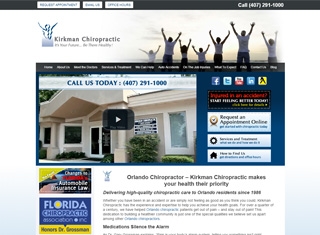 Chiropractor Web Design Design Example