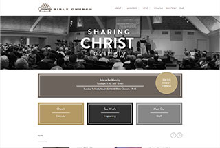 Religious Web Design Design Example