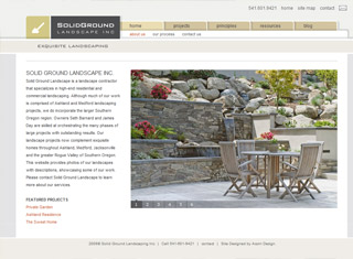 Landscaping Web Design Design Example