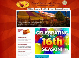 Restaurant Web Design Design Example