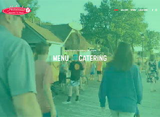 Restaurant Web Design Design Example