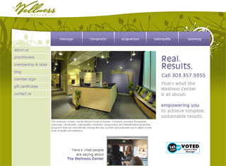 Chiropractor Web Design Design Example