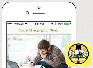 Chiropractor App Development Design Example