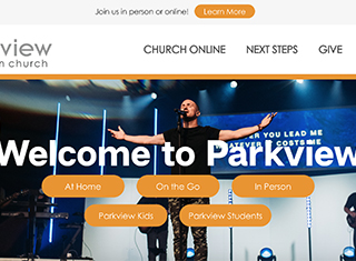 Religious Web Design Design Example