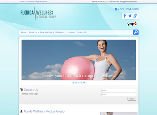 Chiropractor Web Design Design Example