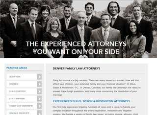 Lawyer Web Design Design Example