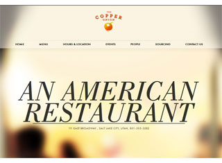 Restaurant Web Design Design Example