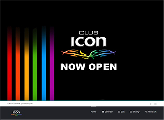 Night Club Web Design Design Example