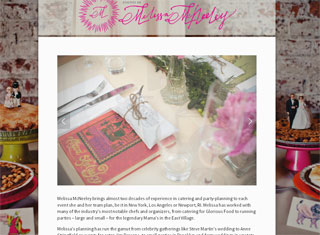 Wedding / Event Web Design Design Example