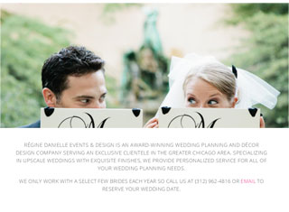 Wedding / Event Web Design Design Example